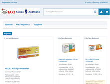 Tablet Screenshot of pillentaxi-falken.de